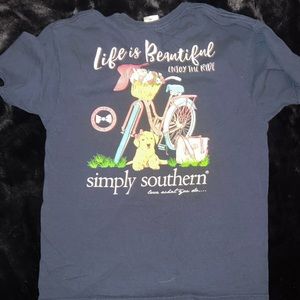 Simply Southern blue dog shirt